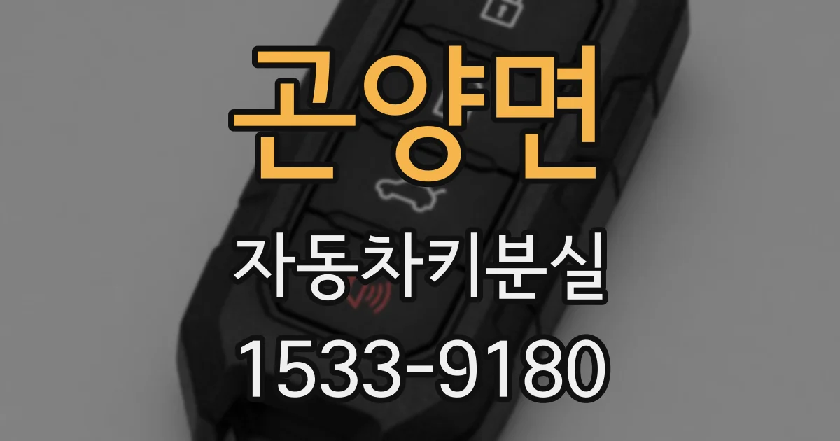 곤양면 자동차키분실