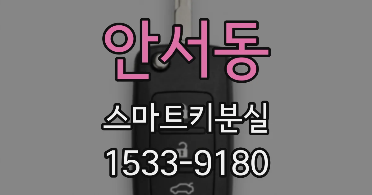 안서동 스마트키분실