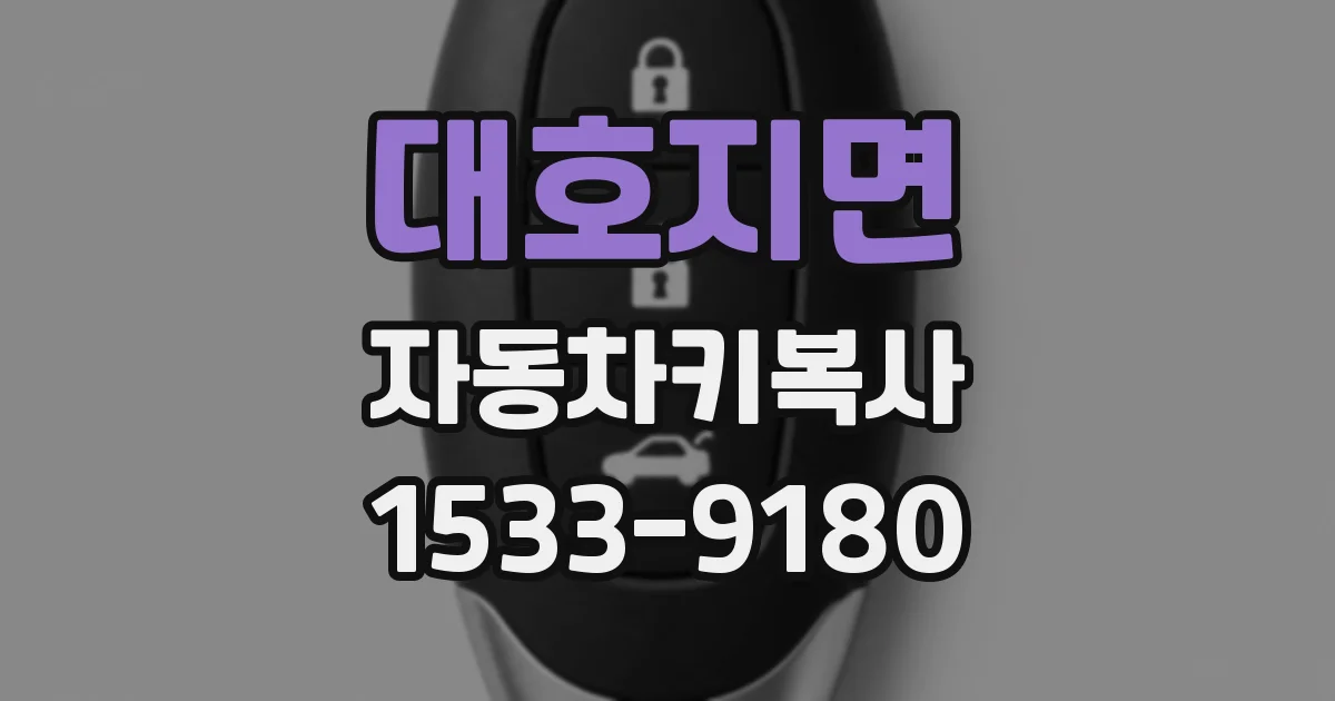 대호지면 자동차키복사