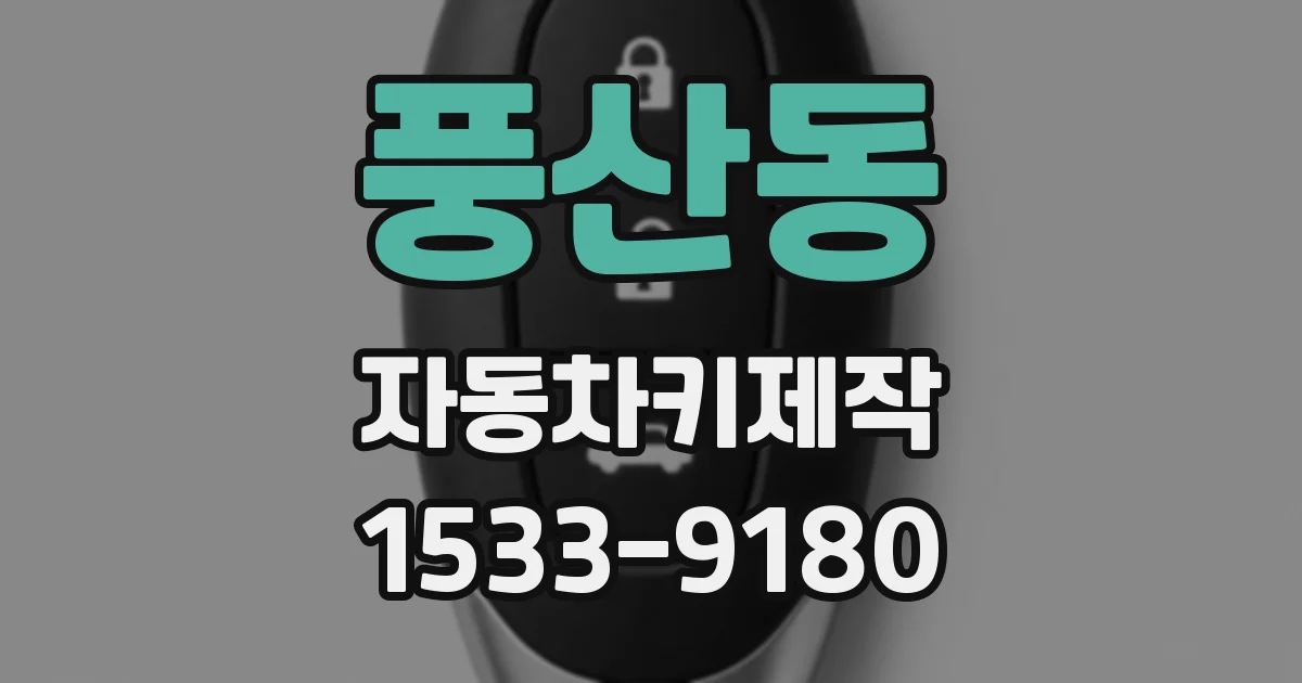 풍산동 자동차키제작