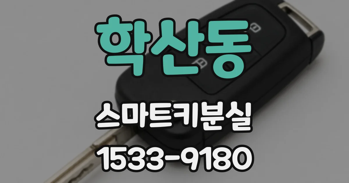 학산동 스마트키분실