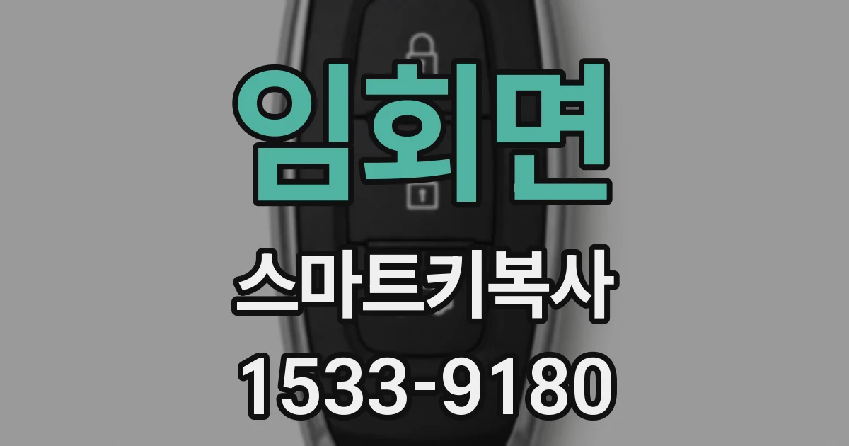 임회면 스마트키복사