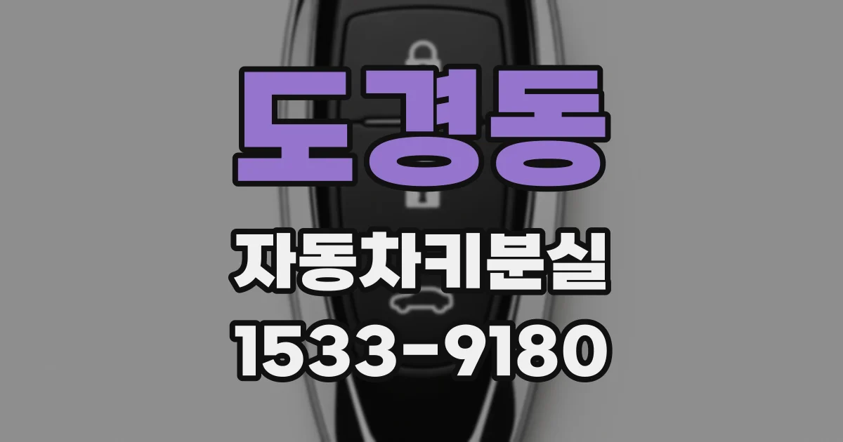 도경동 자동차키분실