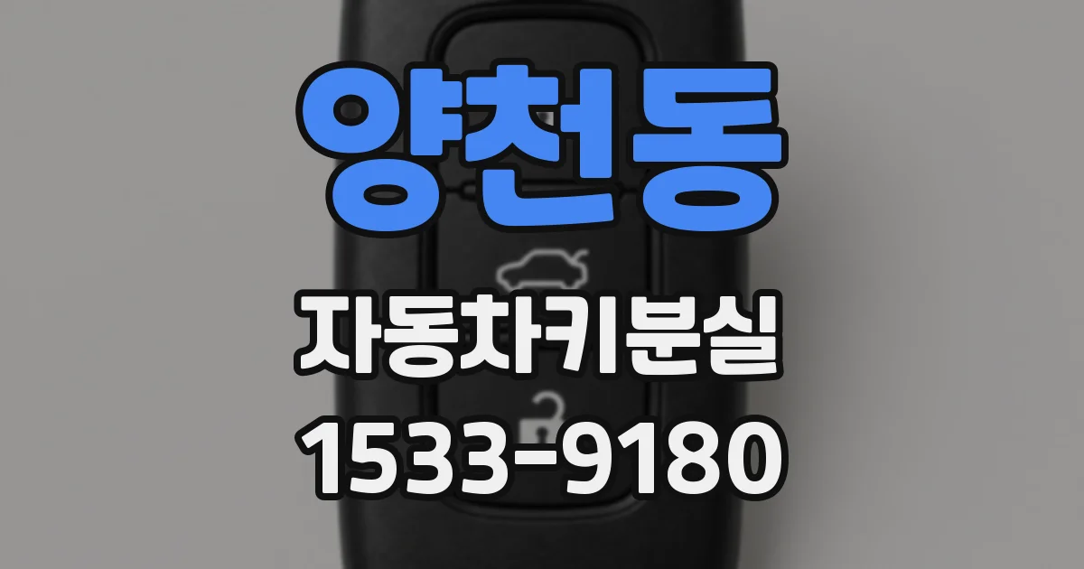 양천동 자동차키분실