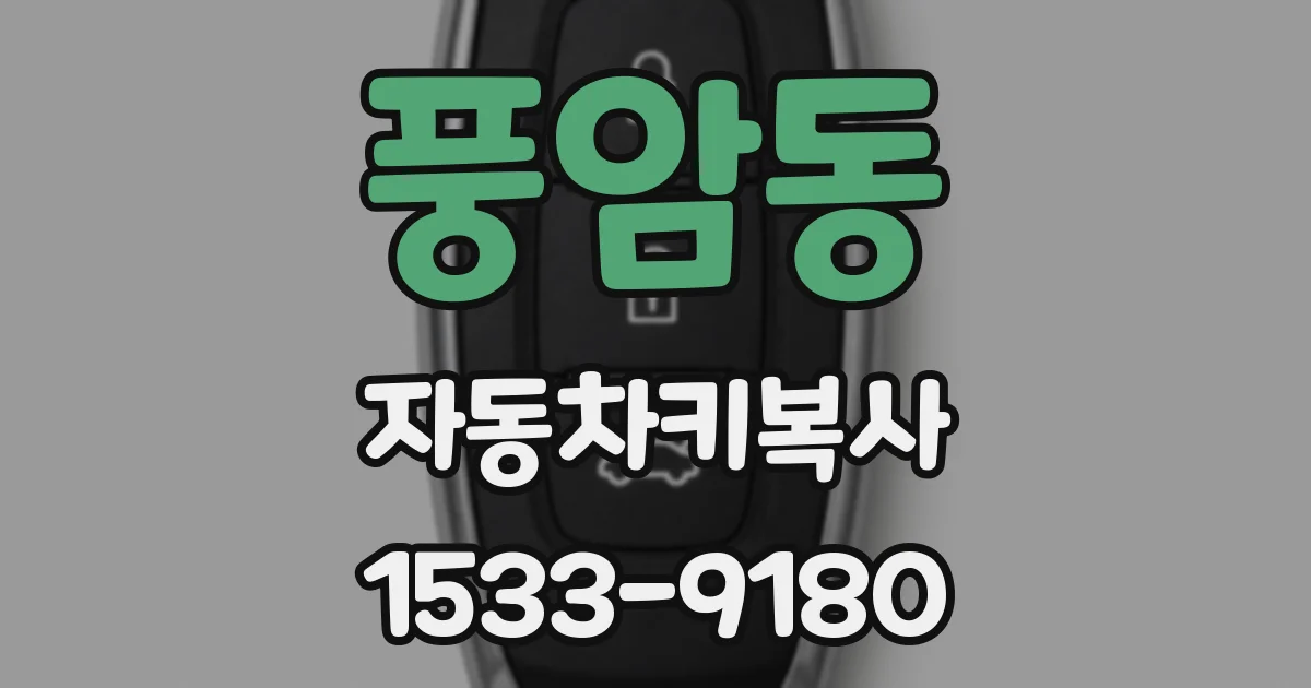 풍암동 자동차키복사