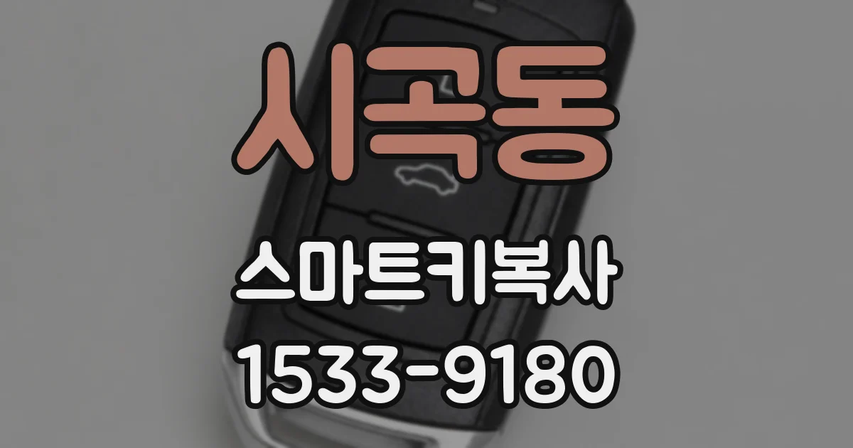 시곡동 스마트키복사