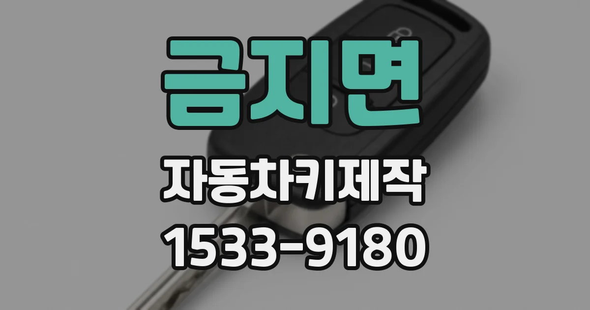 금지면 자동차키제작