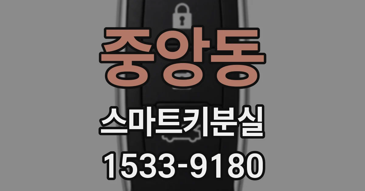 중앙동 스마트키분실
