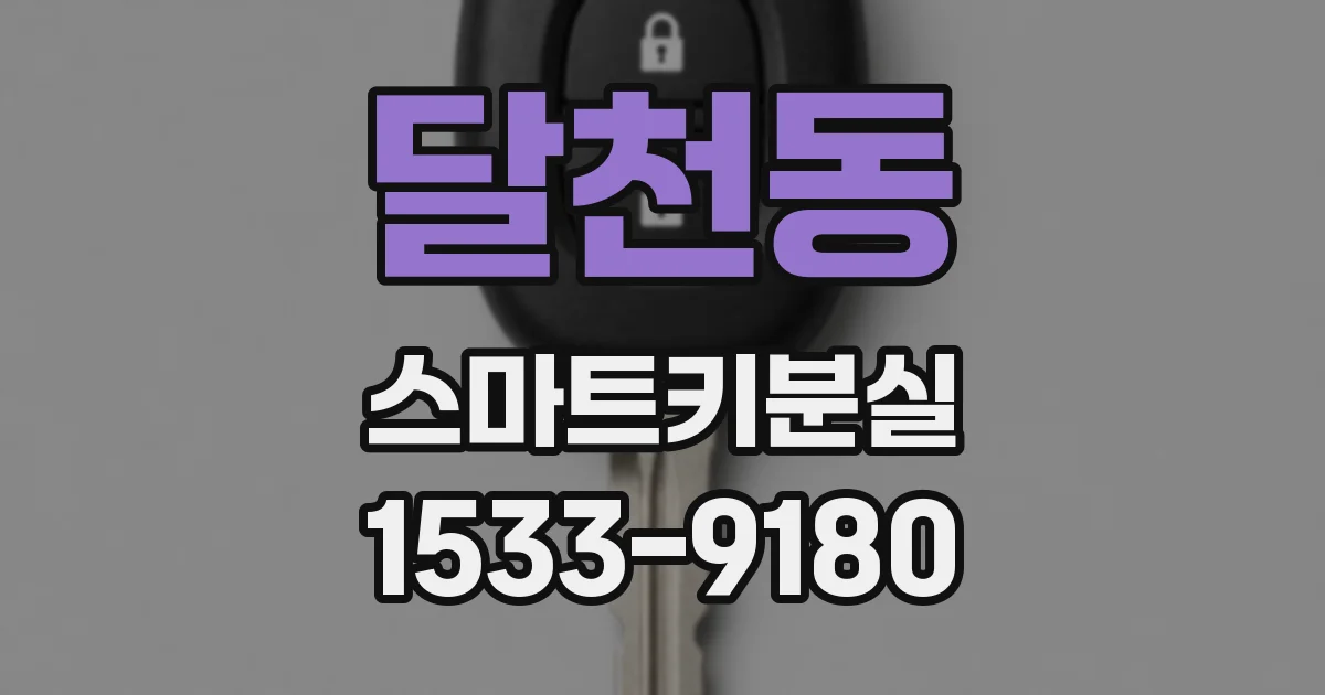달천동 스마트키분실