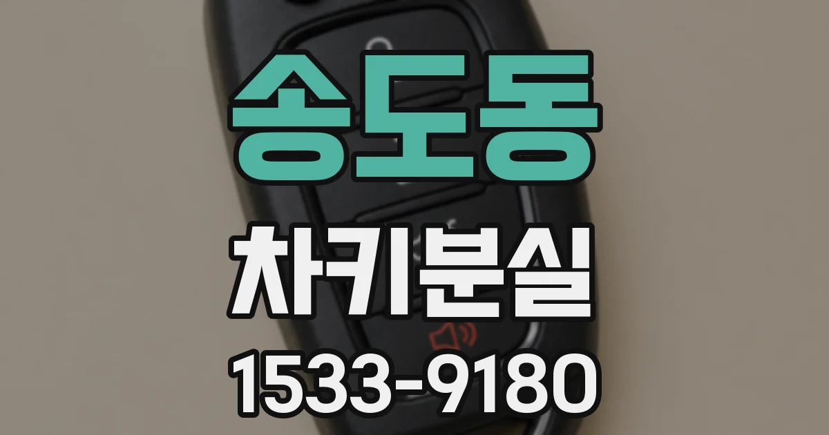 송도동 차키분실