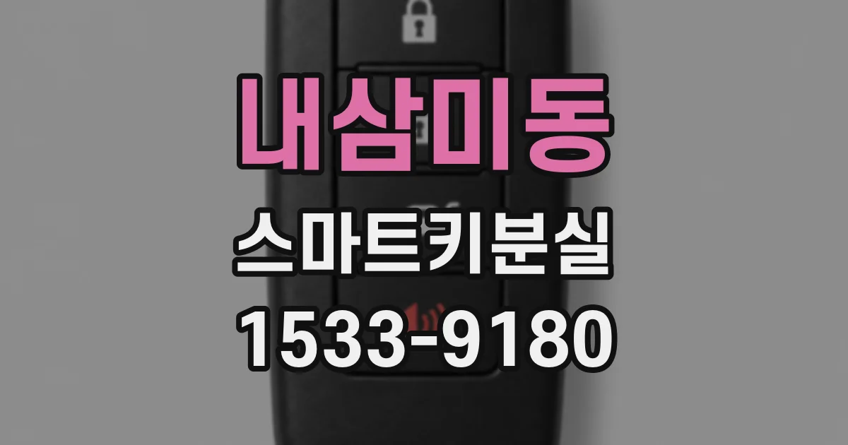 내삼미동 스마트키분실