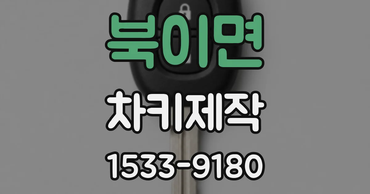 북이면 차키제작