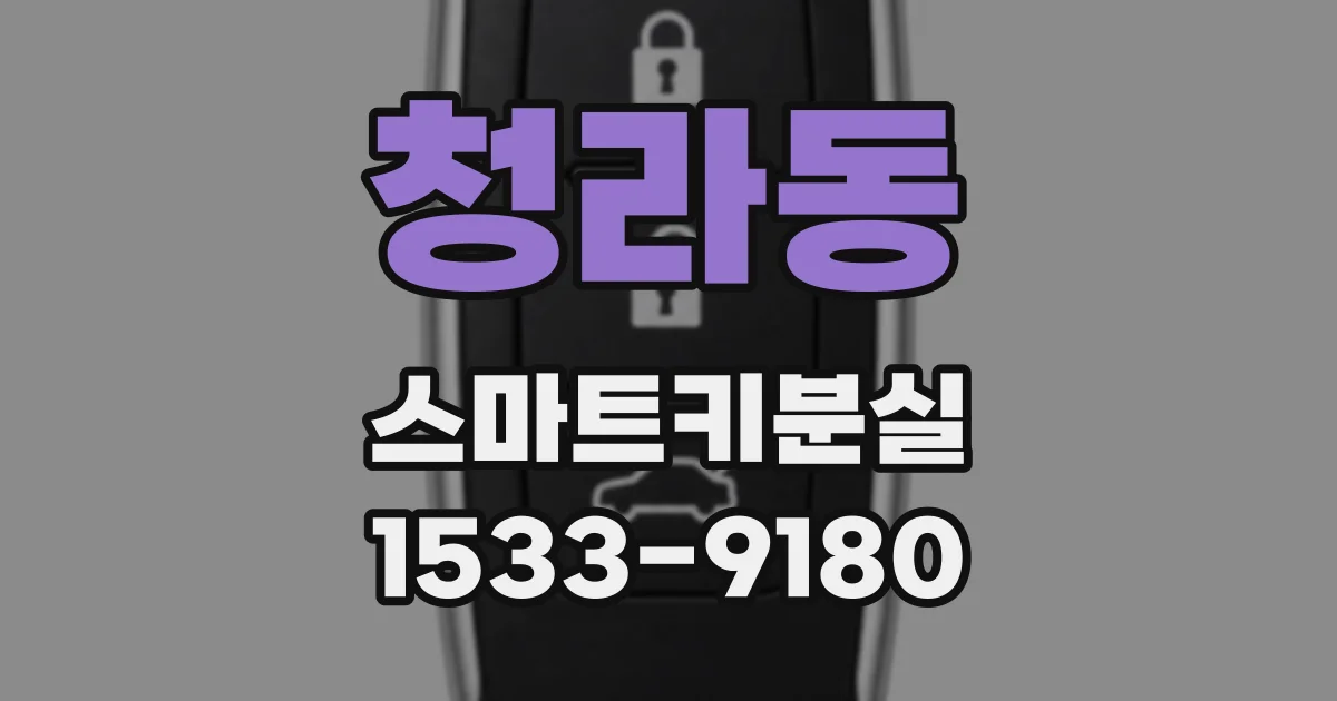 청라동 스마트키분실