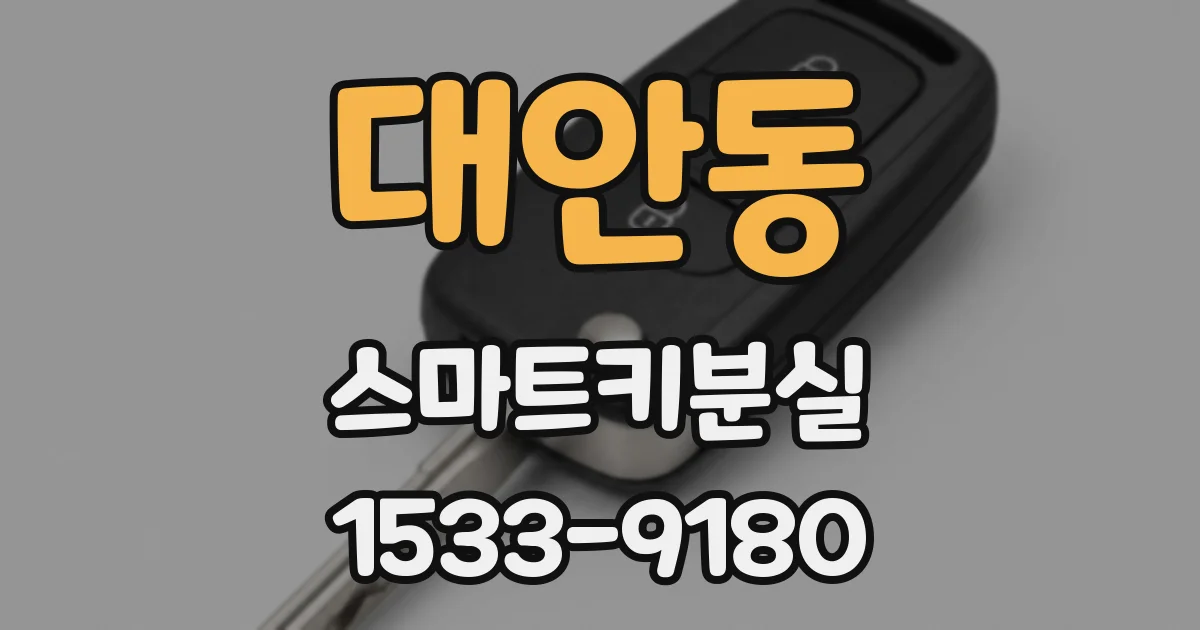 대안동 스마트키분실
