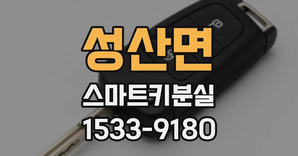 성산면 스마트키분실