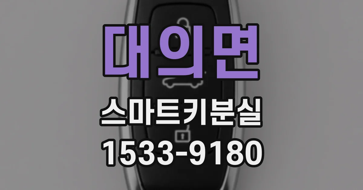 대의면 스마트키분실