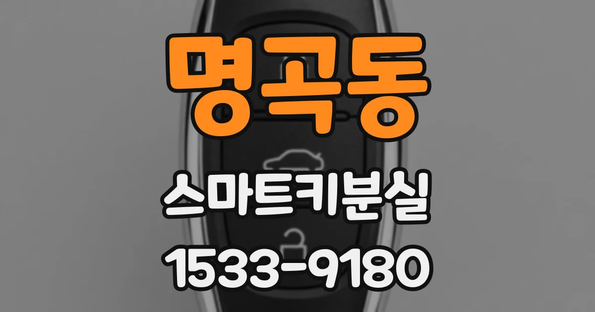 명곡동 스마트키분실