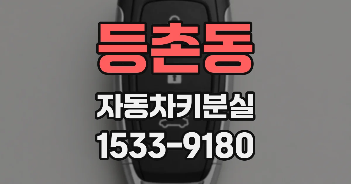 등촌동 자동차키분실