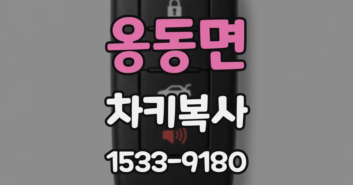 옹동면 차키복사