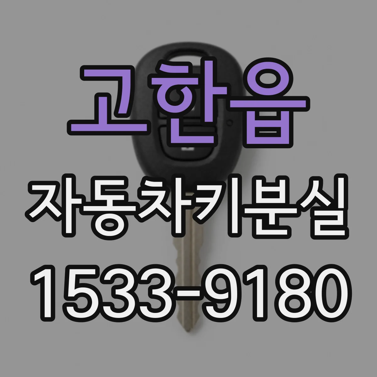 고한읍 자동차키분실