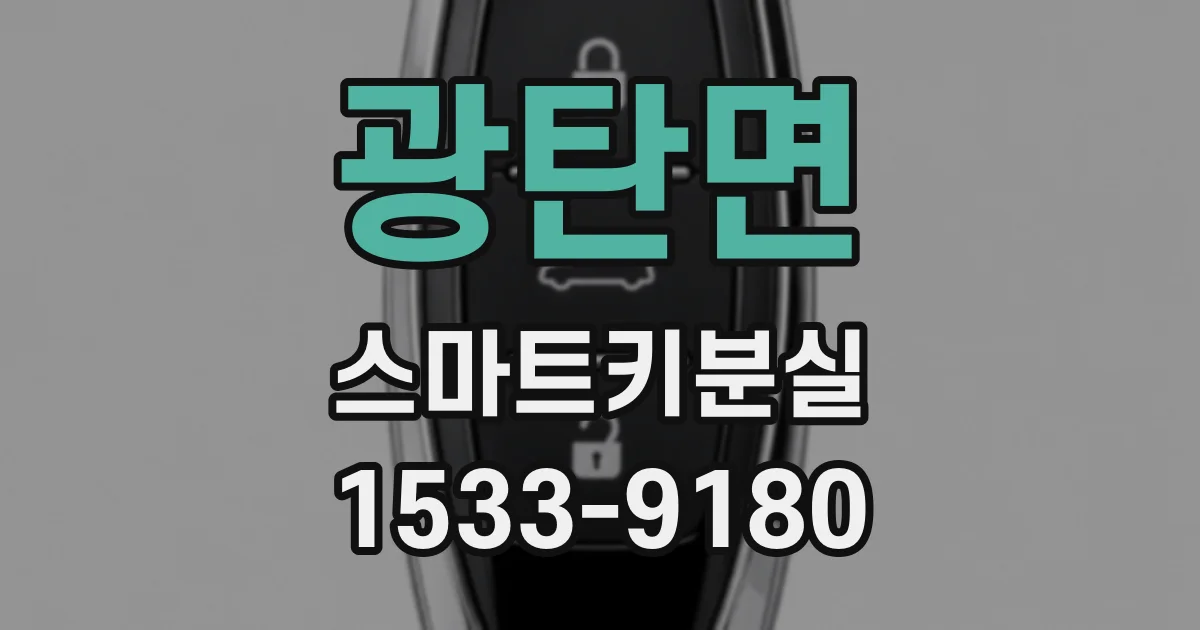 광탄면 스마트키분실