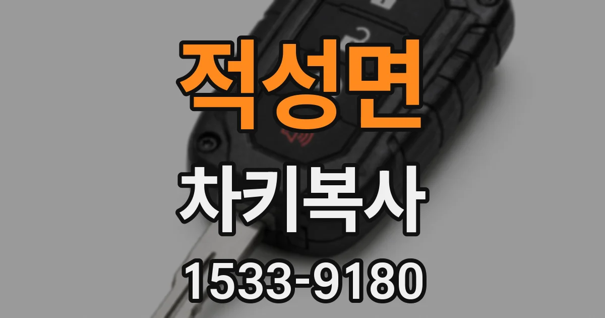 적성면 차키복사