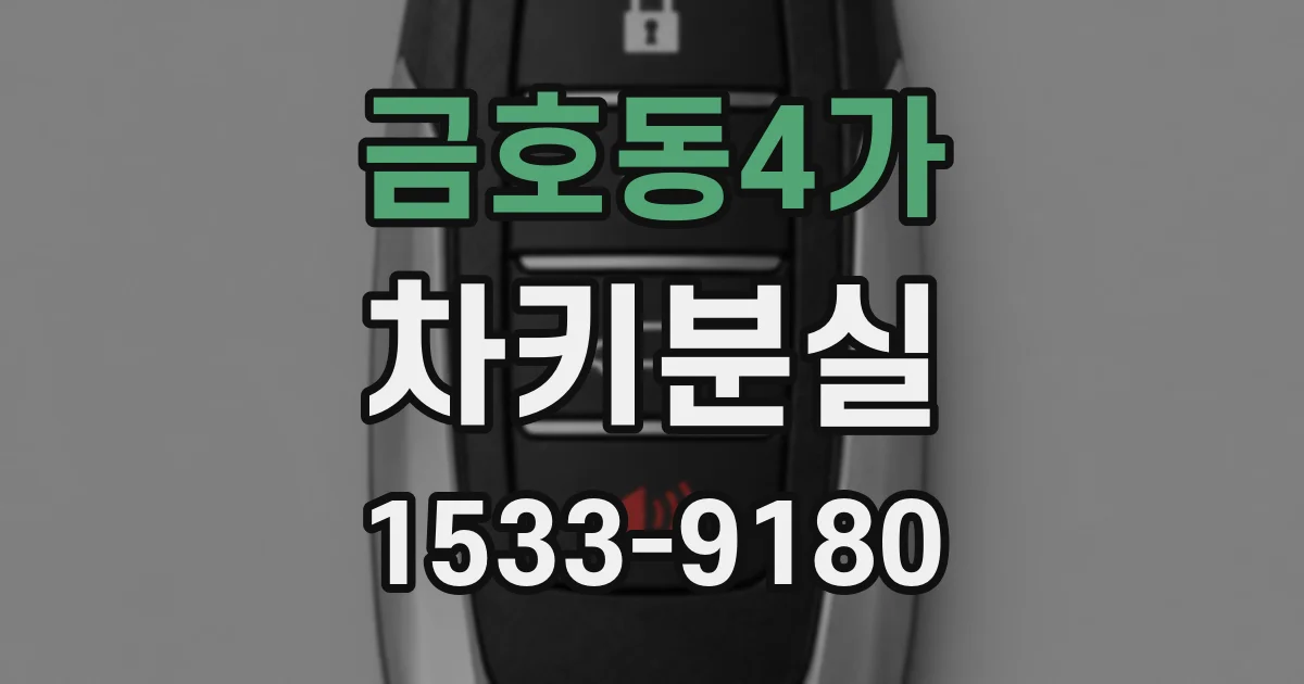 금호동4가 차키분실