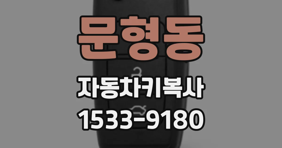 문형동 자동차키복사
