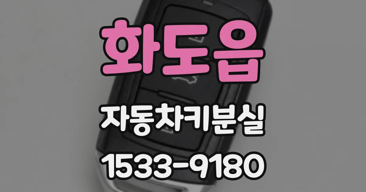화도읍 자동차키분실