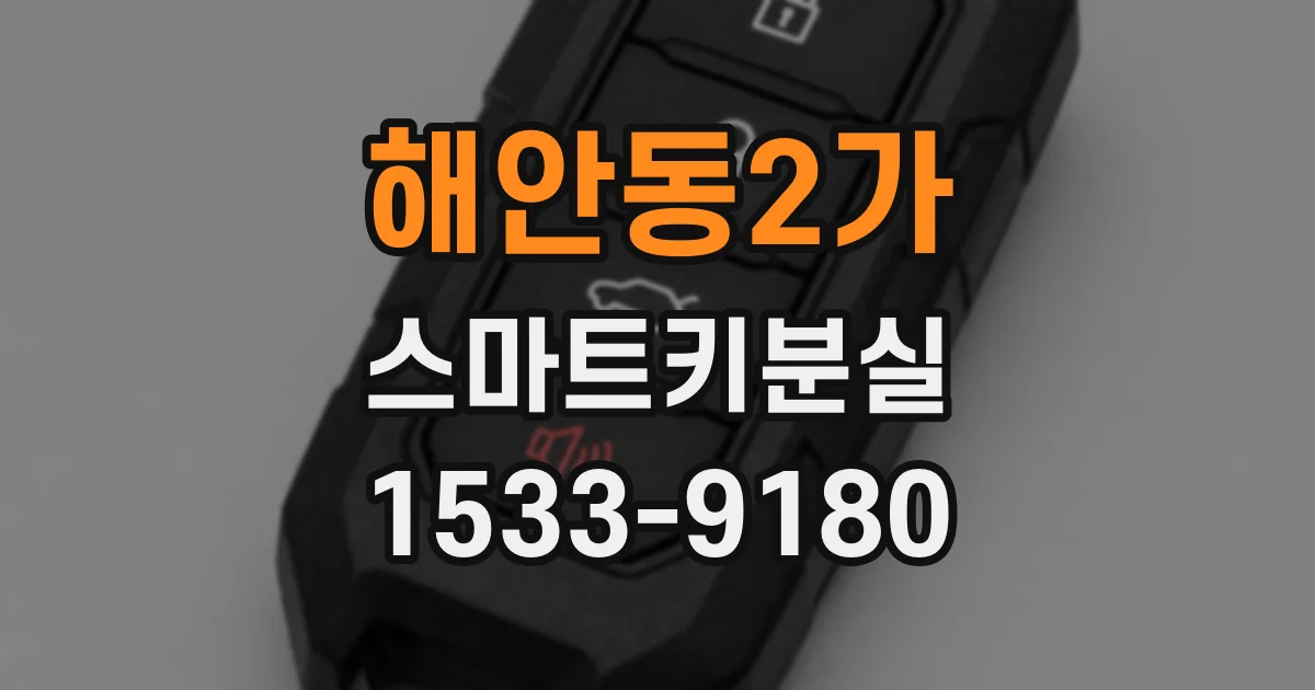 해안동2가 스마트키분실