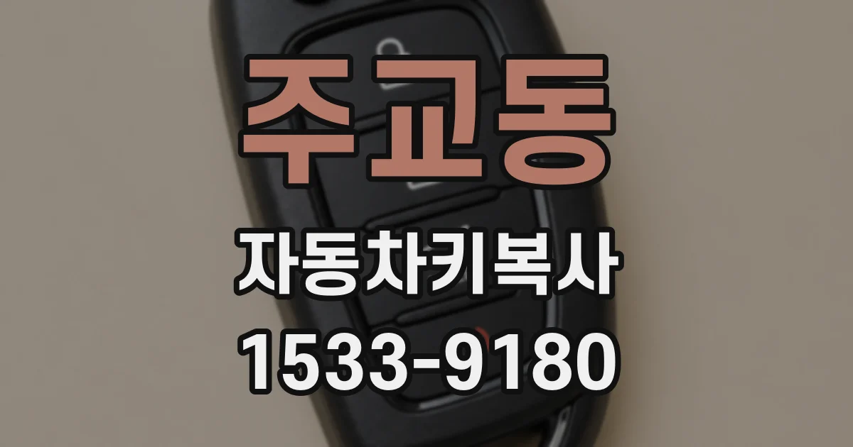 주교동 자동차키복사