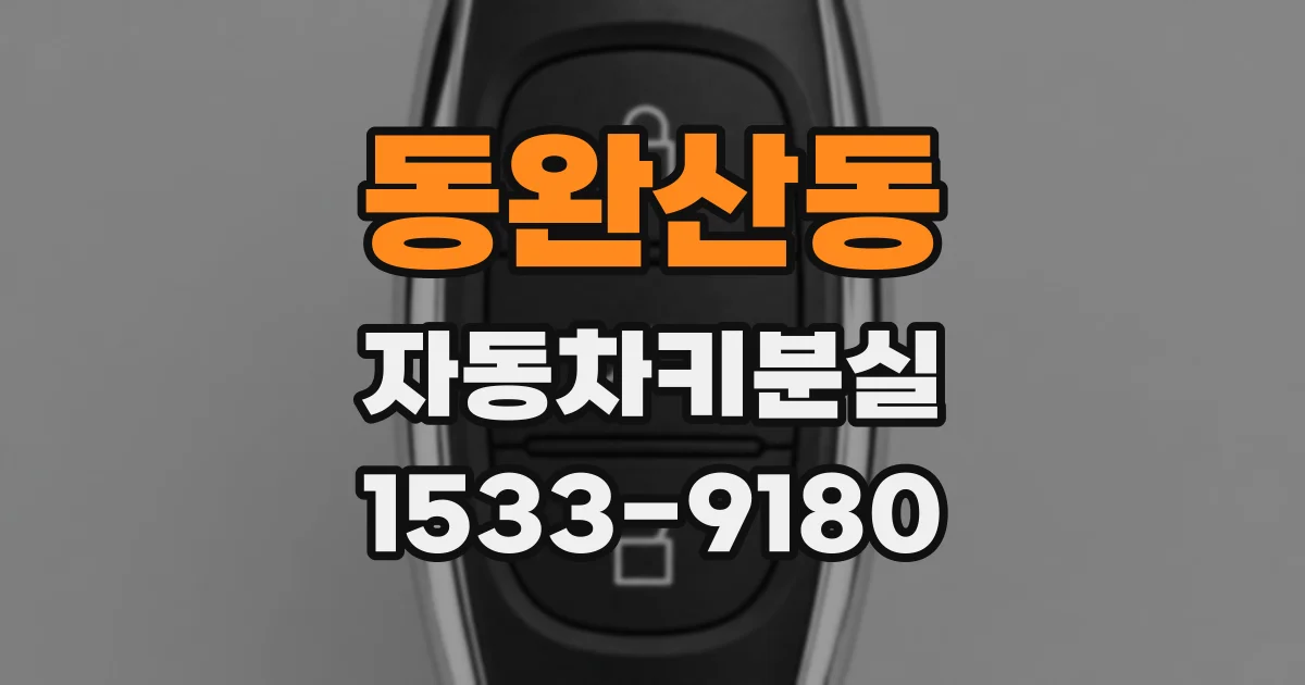 동완산동 자동차키분실