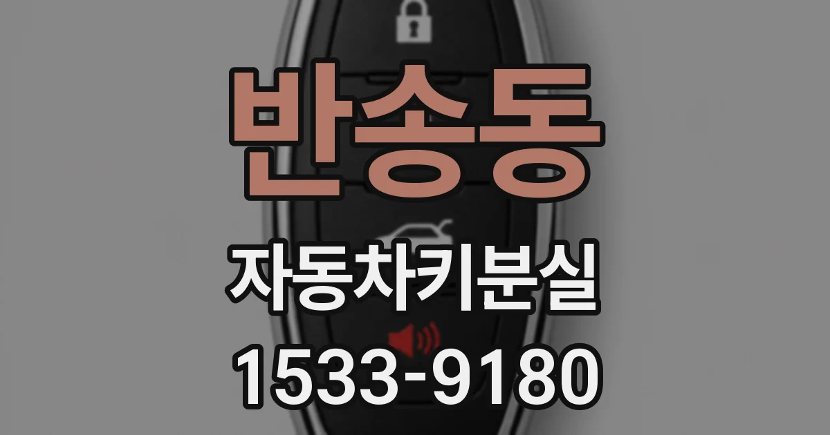 반송동 자동차키분실