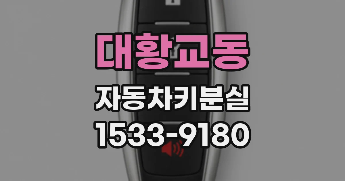 대황교동 자동차키분실