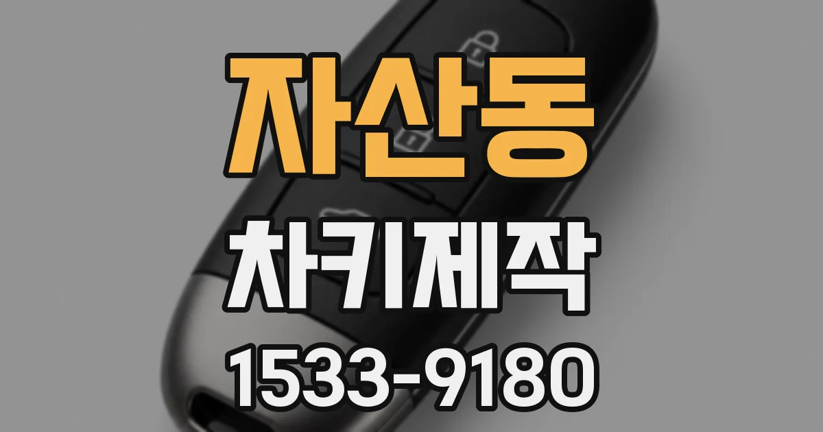 자산동 차키제작