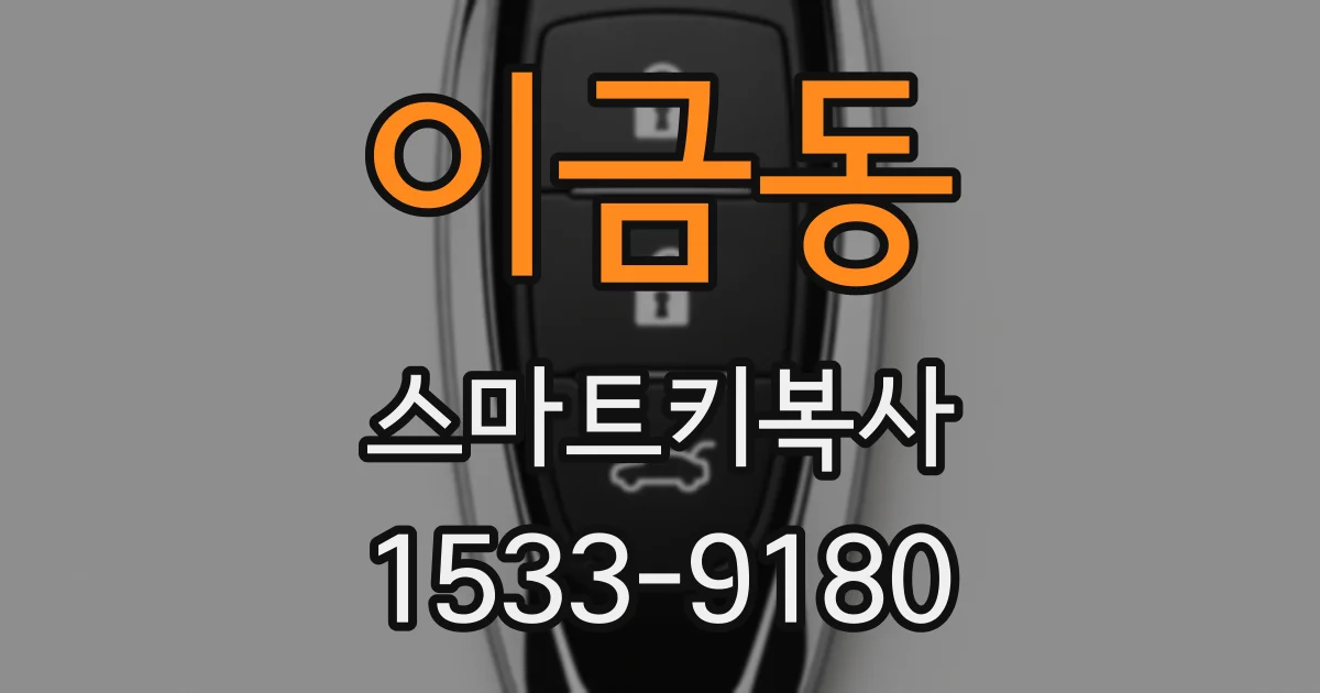 이금동 스마트키복사