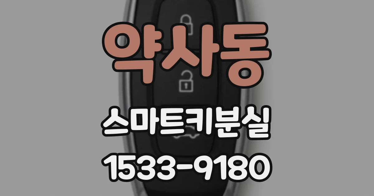 약사동 스마트키분실