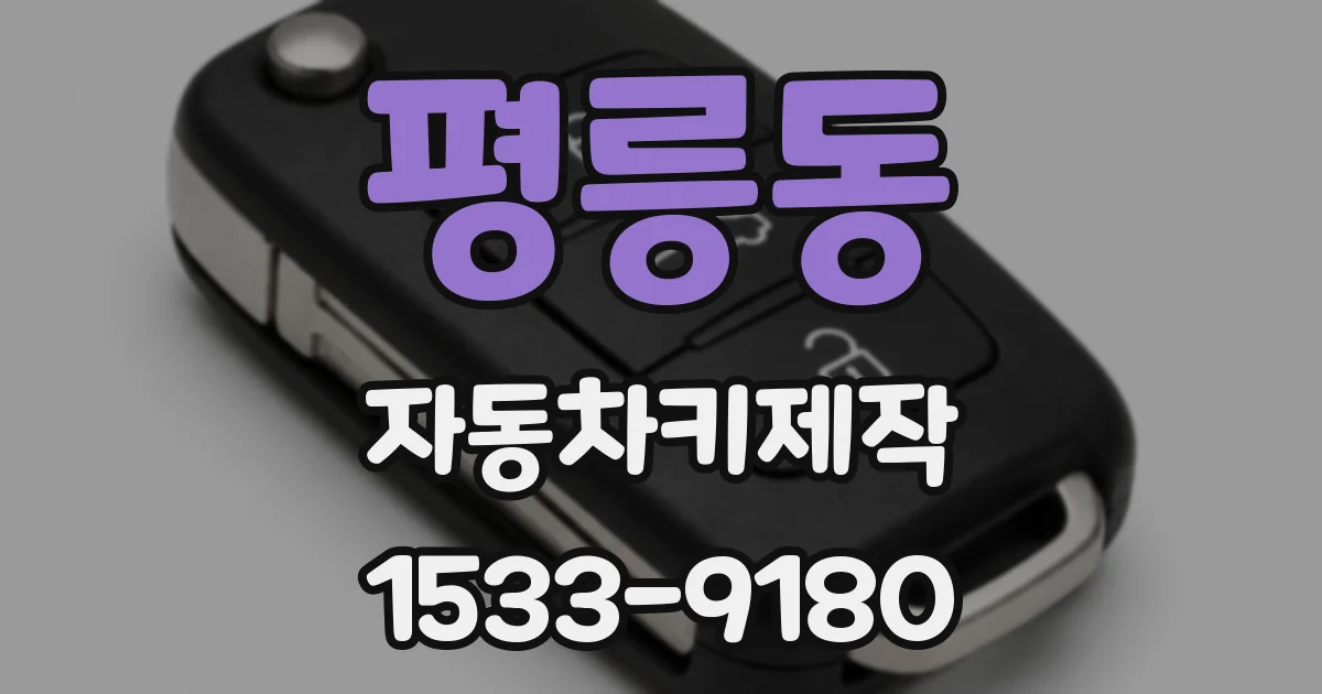 평릉동 자동차키제작