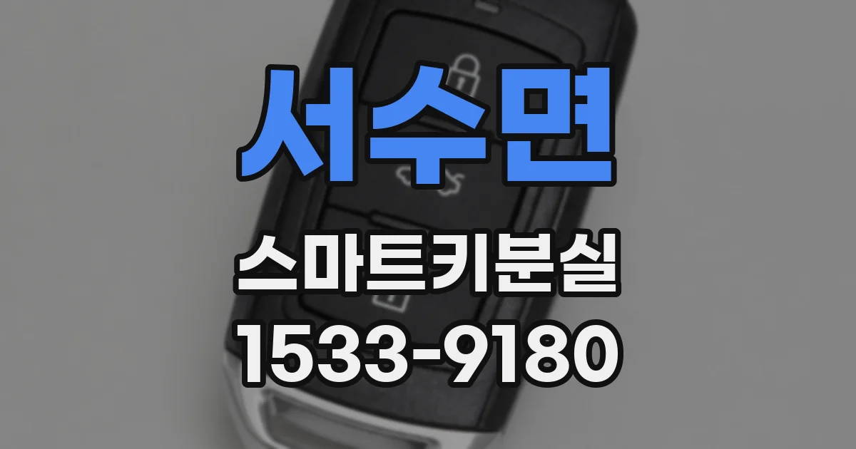 서수면 스마트키분실