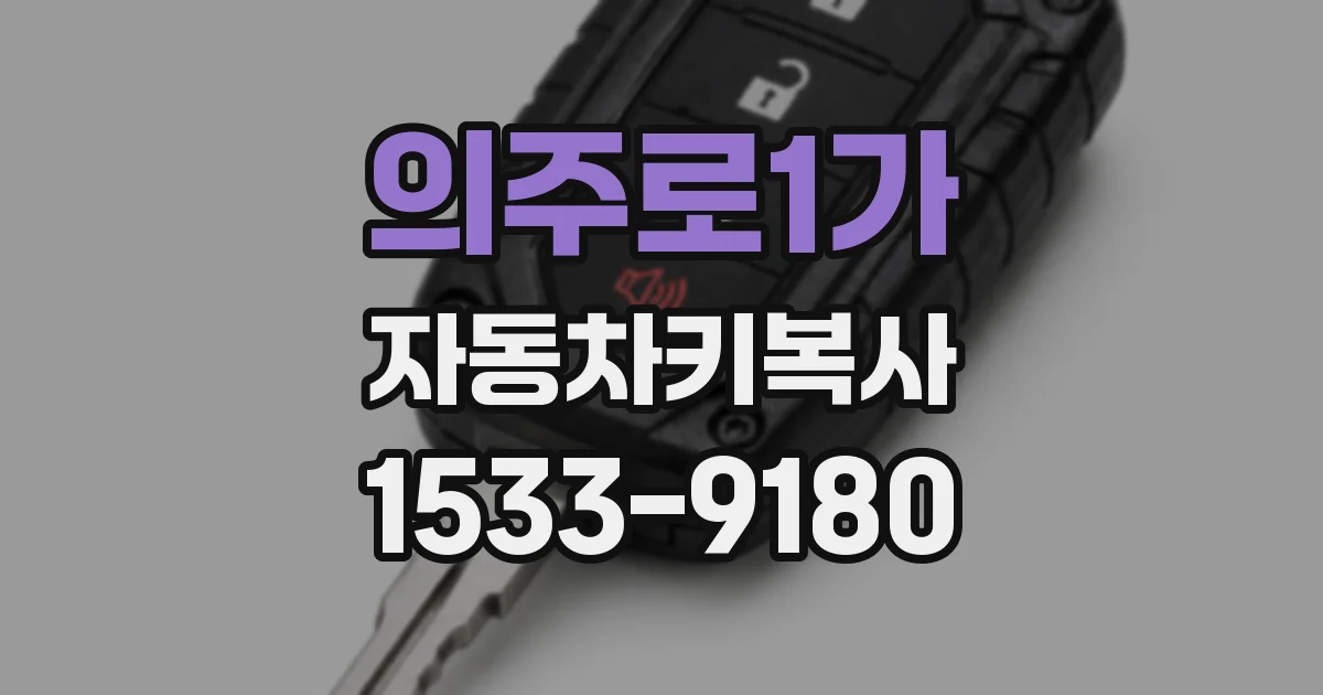 의주로1가 자동차키복사