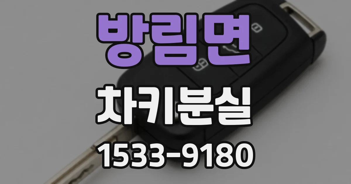 방림면 차키분실