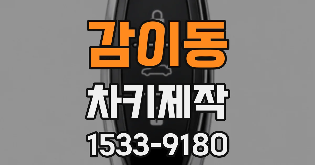 감이동 차키제작