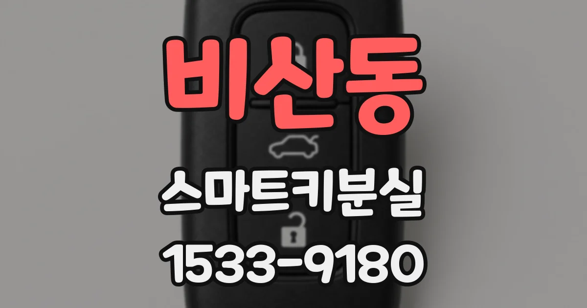 비산동 스마트키분실
