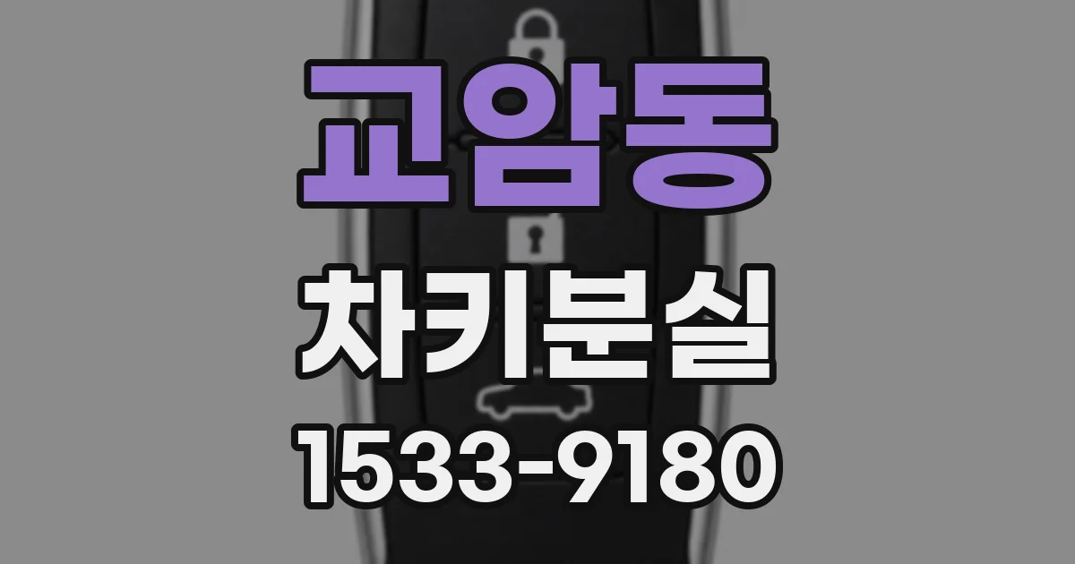 교암동 차키분실