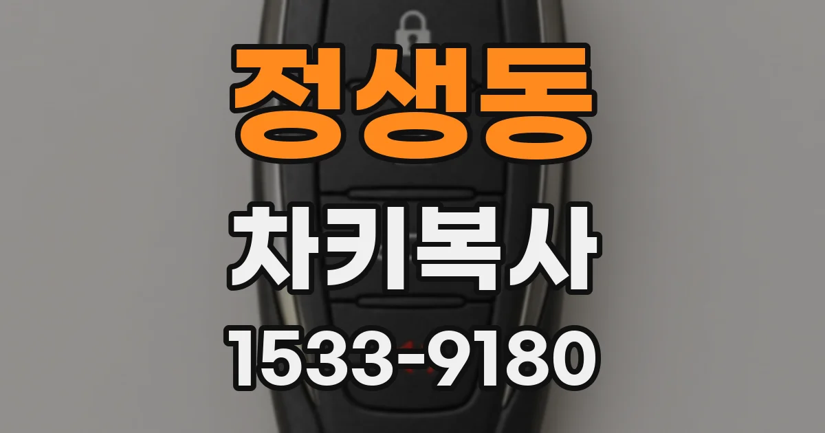 정생동 차키복사