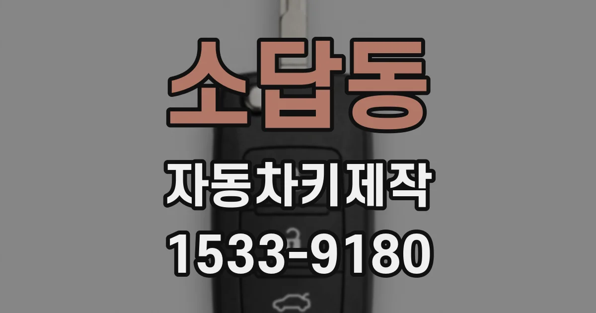 소답동 자동차키제작