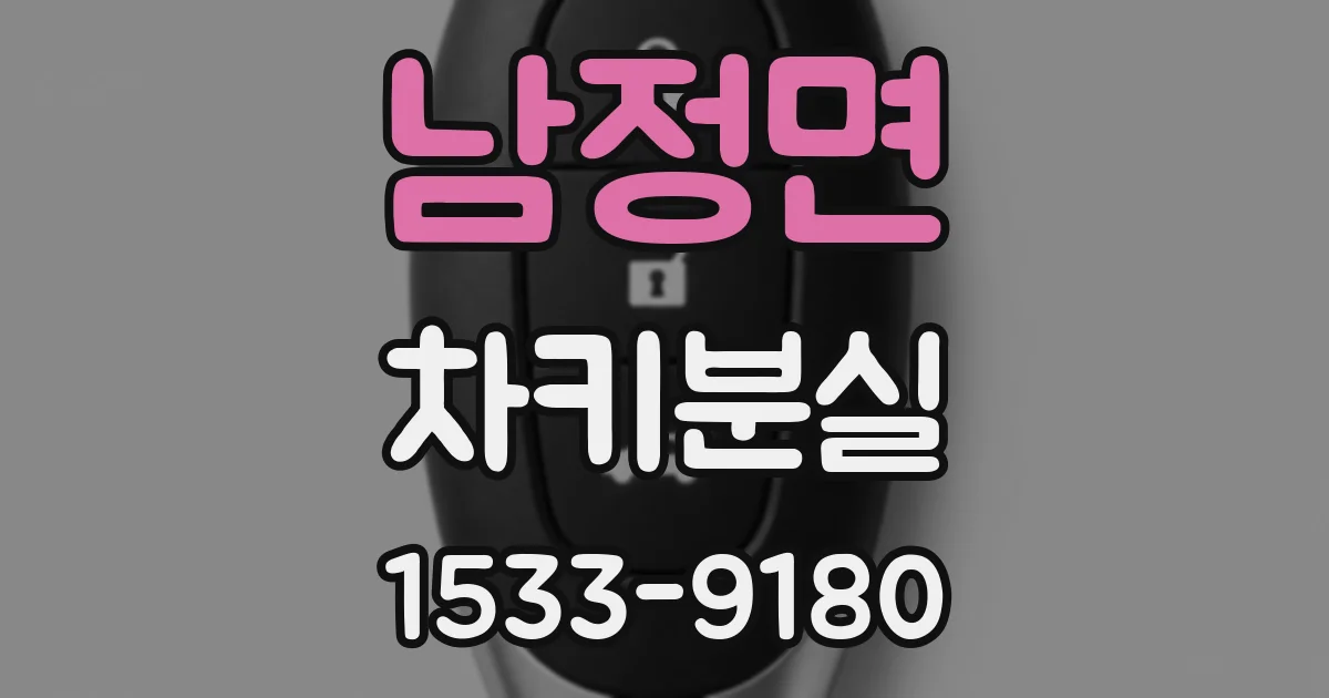 남정면 차키분실