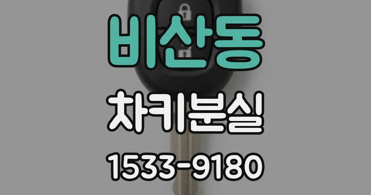 비산동 차키분실