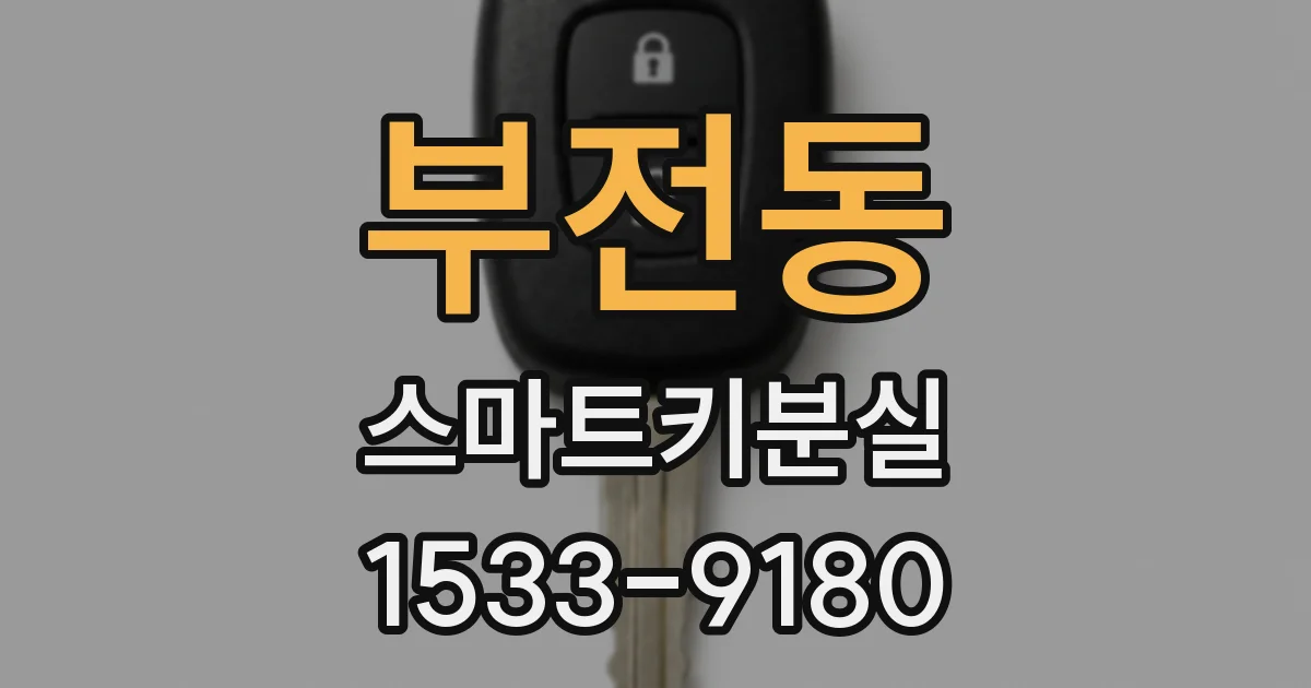부전동 스마트키분실
