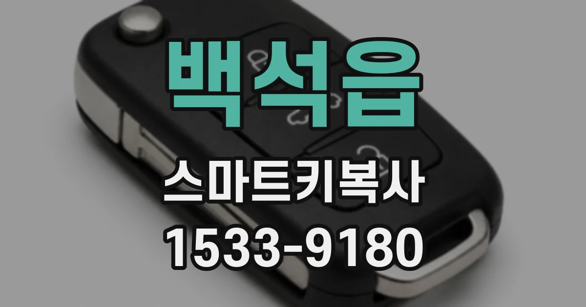 백석읍 스마트키복사